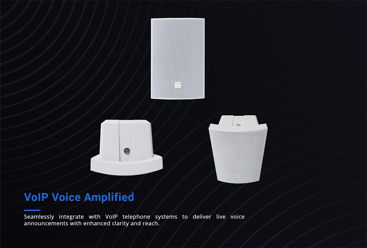 Network IP POE Wall Mount PA System Speaker, remote control,All-in-one with digital amplifier and Speaker. seamlessly integrate with VoIP telephone systems to deliver live voice announcements with enhanced clarity and reach