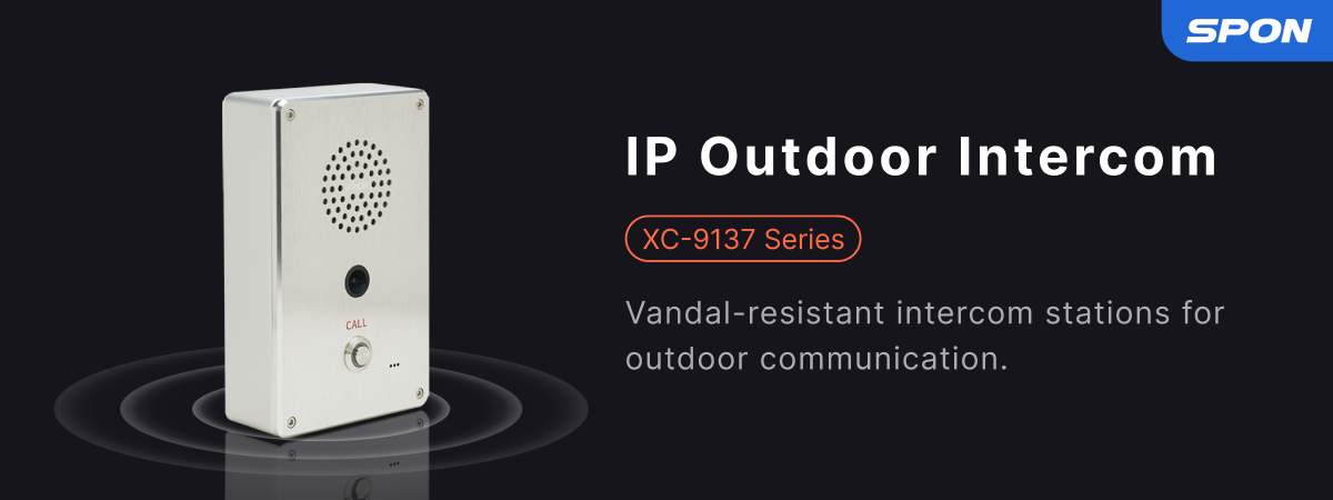 IP Outdoor Waterproof IPx5 Intercom Panel for Paging System, Interphone for Intercom system, Vandal-resistant intercom stations for outdoor communication