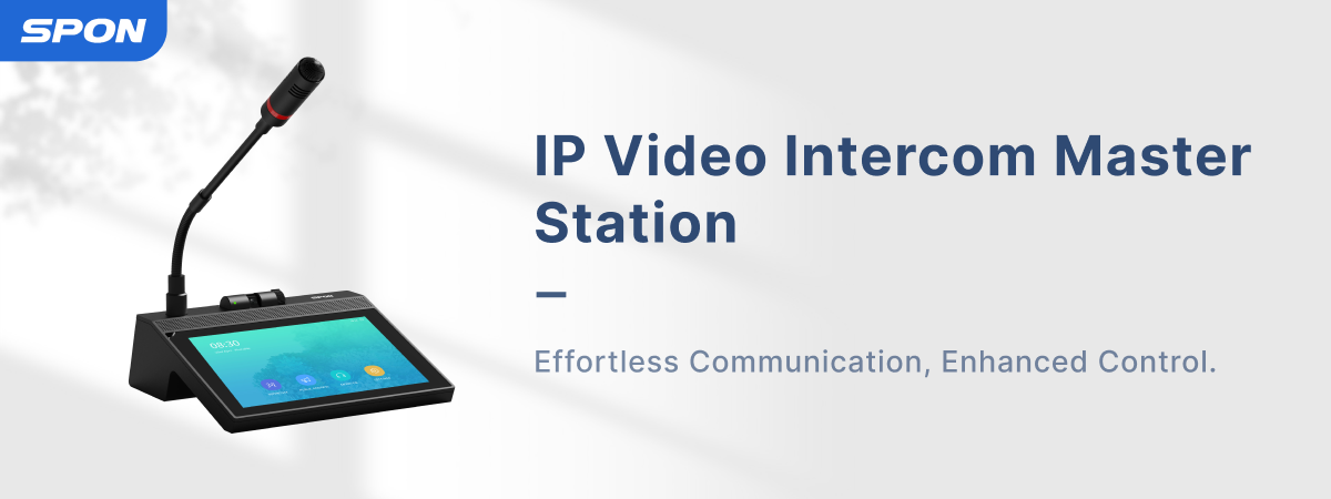 IP video intercom master station, hd touchscreen.effortless communication, enhanced control