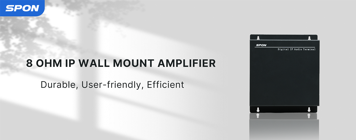 8 ohm ip wall mount amplifier 
