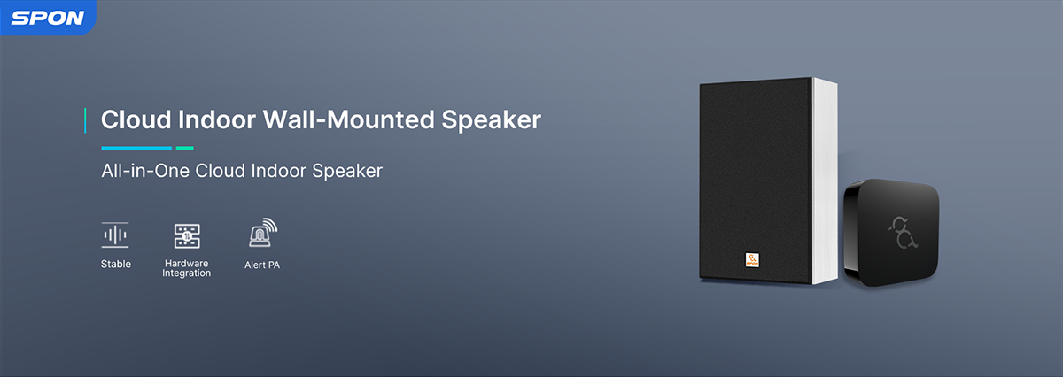 cloud Indoor wall-mounted speaker, all-in-one cloud indoor speaker. stable hardware integration alert PA