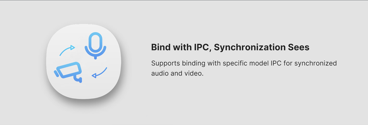 Bind with IPC, integrated with cctv and nvr