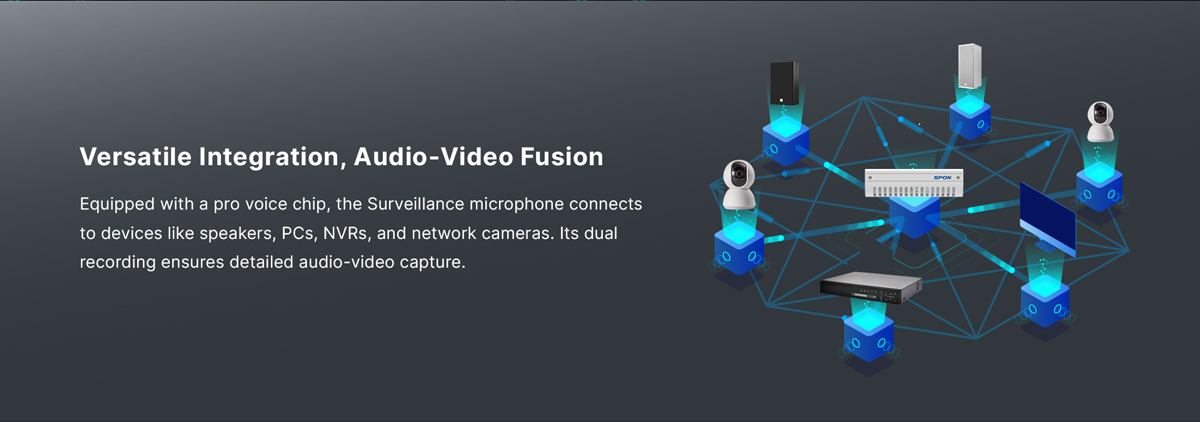 versatile integration with pc, nvr, and IPC network camera.