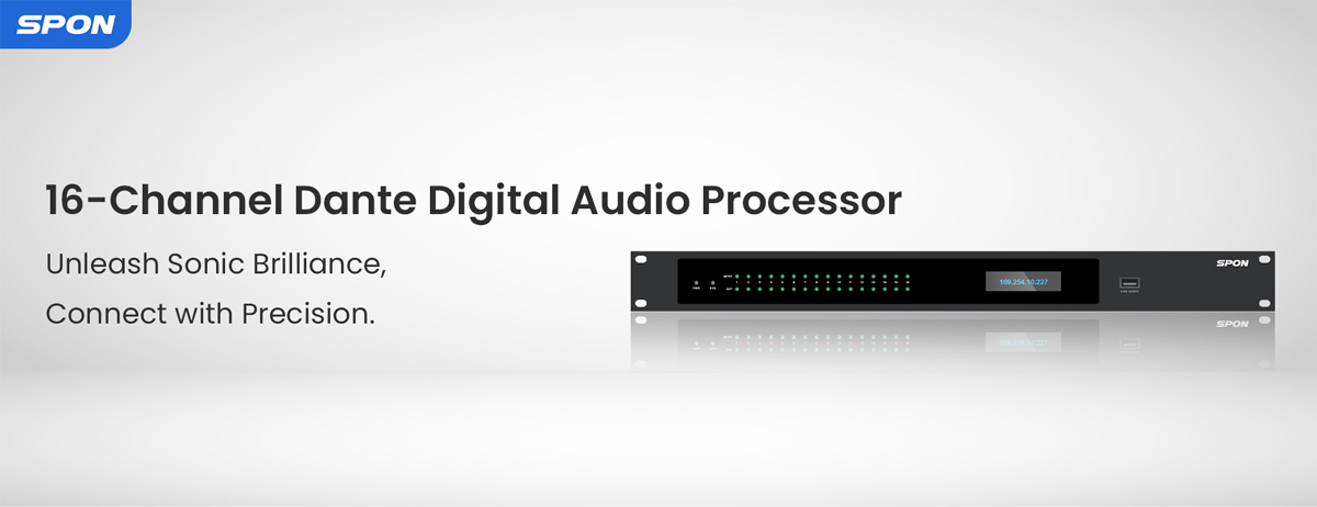 16-channel Dante DIgital Audio Processor