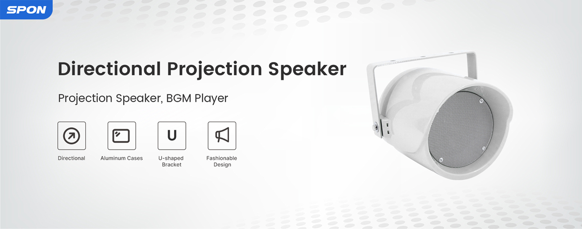SPON Directional Projection speaker with Aluminum case for PA System